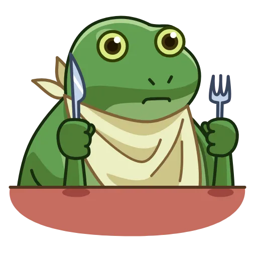 Стикер 23 Concerned Froge