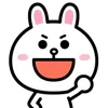 Стикер 19 Cony Bunny Emoji