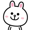Стикер 8 Cony Bunny Emoji