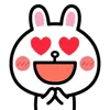 Стикер 29 Cony Bunny Emoji