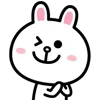 Стикер 26 Cony Bunny Emoji