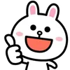 Стикер 3 Cony Bunny Emoji
