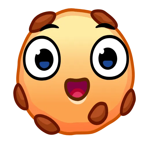 Стикер 19 Cookie Emoji