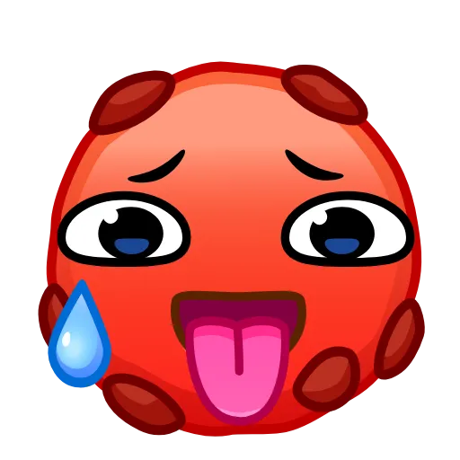Стикер 6 Cookie Emoji