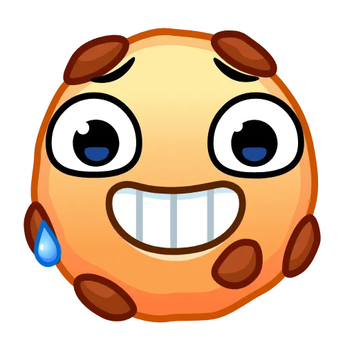 Стикер 18 Cookie Emoji