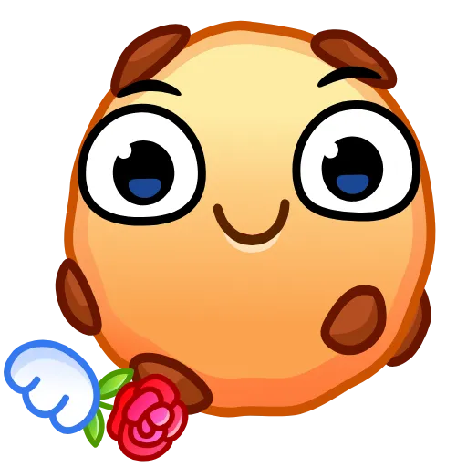 Стикер 21 Cookie Emoji