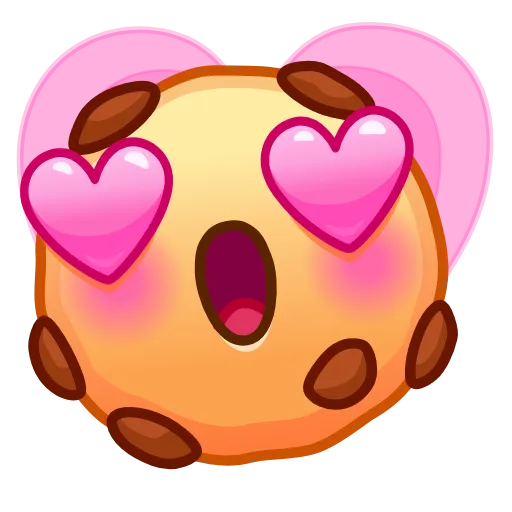 Стикер 3 Cookie Emoji
