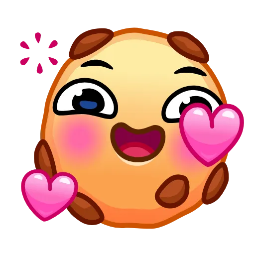 Стикер 2 Cookie Emoji