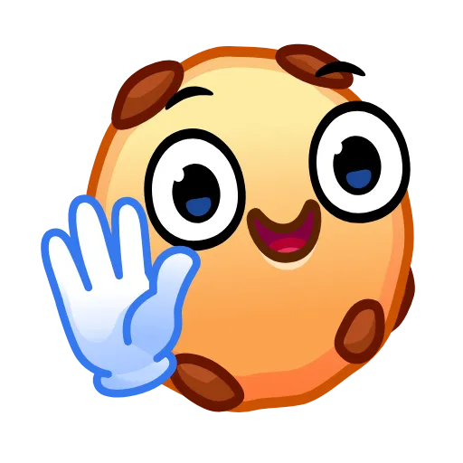 Стикер 12 Cookie Emoji