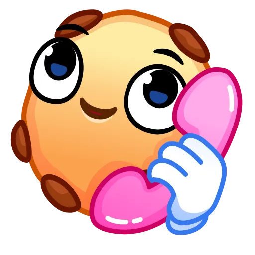Стикер 33 Cookie Emoji