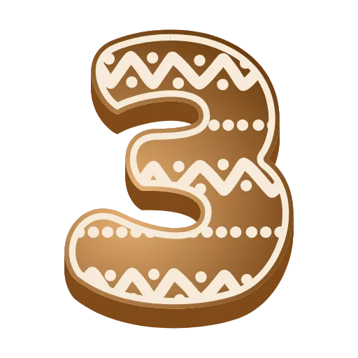 Стикер 10 #decor #food #fonts #static #vector #xmas