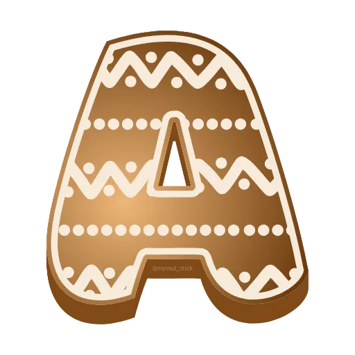 Стикер 51 #decor #food #fonts #static #vector #xmas
