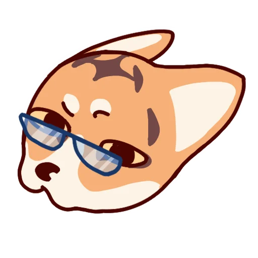 🥸 Стикер «Corgi Pembrok Raf» для Telegram