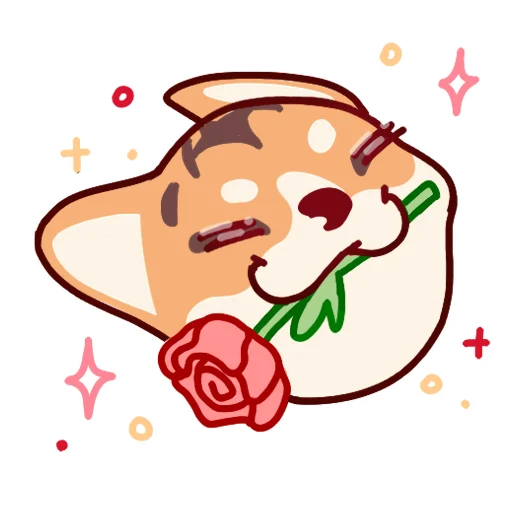 🌹 Стикер «Corgi Pembrok Raf» для Telegram