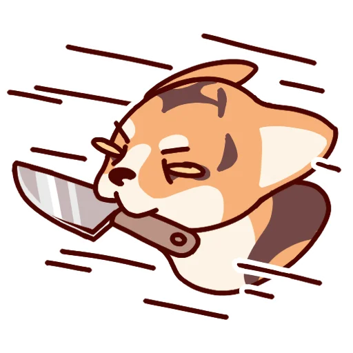 🗡 Стикер «Corgi Pembrok Raf» для Telegram
