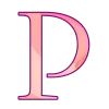 🤩 Эмодзи «Cosmic scar - розовые буквы, русские и английские» для Telegram
