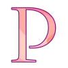 🤩 Эмодзи «Cosmic scar - розовые буквы, русские и английские» для Telegram