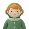 Стикер 16 💚 Набор эмоджи с космосом