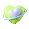 Стикер 9 💚 Набор эмоджи с космосом