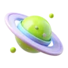 Стикер 11 💚 Набор эмоджи с космосом