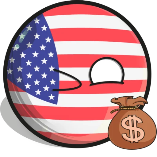 🇺🇸 Стикер «Контрибалы» для Telegram