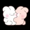 Стикер 35 Couple Bunny