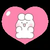 Стикер 30 Couple Bunny