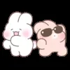 Стикер 25 Couple Bunny