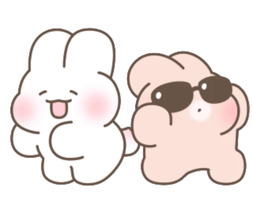 😎 Стикер «Couple Bunny» для Telegram