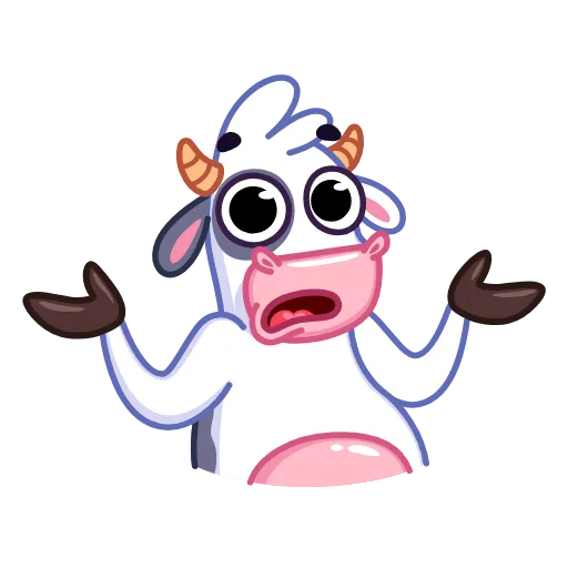 Стикер 43 Cow - корова