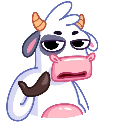 Стикер 8 Cow - корова