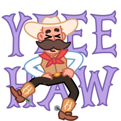 🕺 Стикер «Cowboy» для Telegram