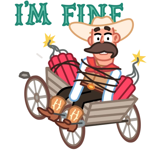 😬 Стикер «Cowboy» для Telegram