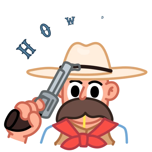 😏 Стикер «Cowboy» для Telegram