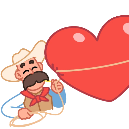 ❤️ Стикер «Cowboy» для Telegram