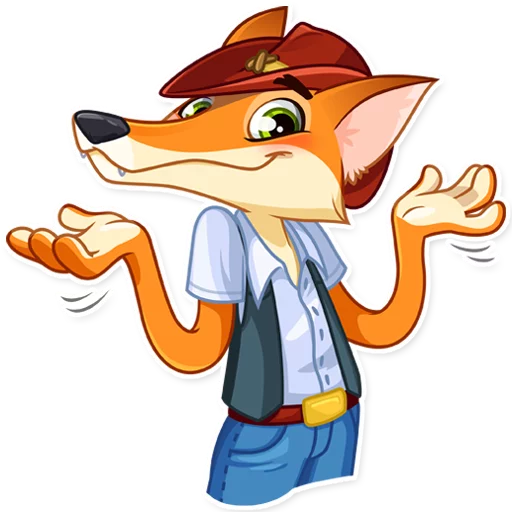 🤷‍♂️ Стикер «Cowboy Fox» для Telegram