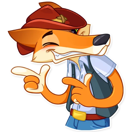 👈 Стикер «Cowboy Fox» для Telegram