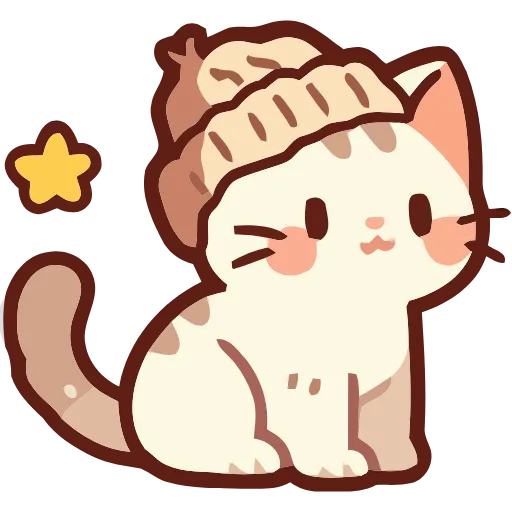 Стикер 13 Cozy Cats