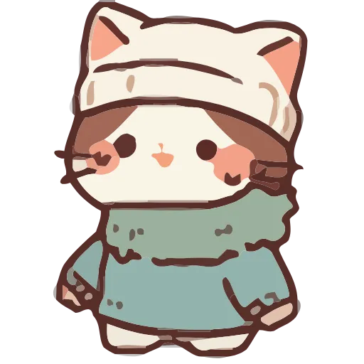 Стикер 24 Cozy Cats