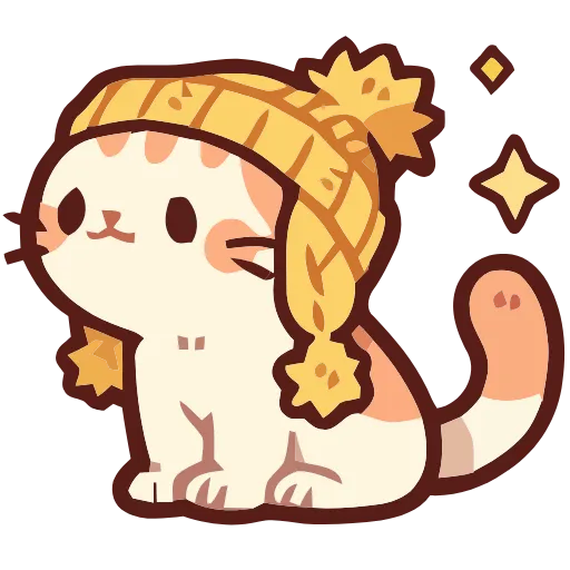 Стикер 16 Cozy Cats