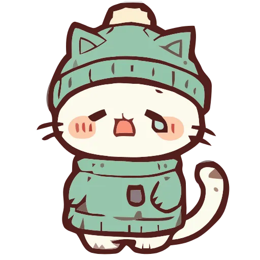 Стикер 40 Cozy Cats