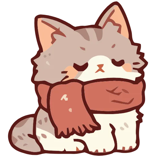 Стикер 21 Cozy Cats