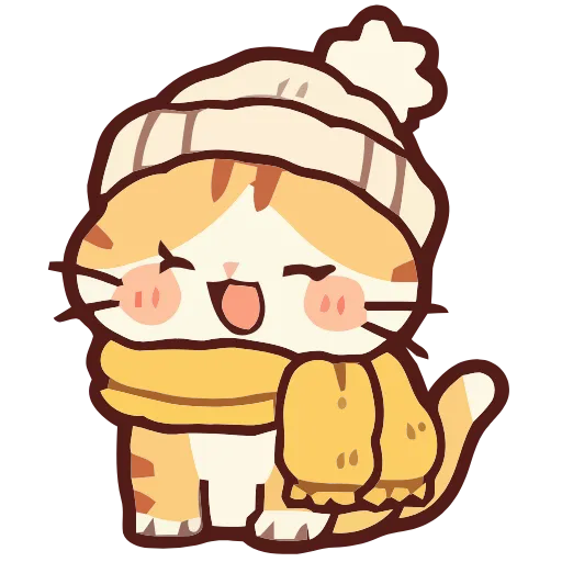 Стикер 39 Cozy Cats