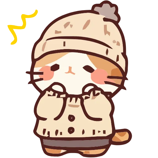 Стикер 19 Cozy Cats