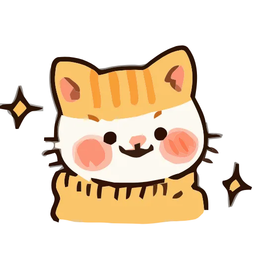 Стикер 56 Cozy Cats