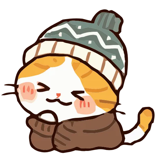 Стикер 59 Cozy Cats