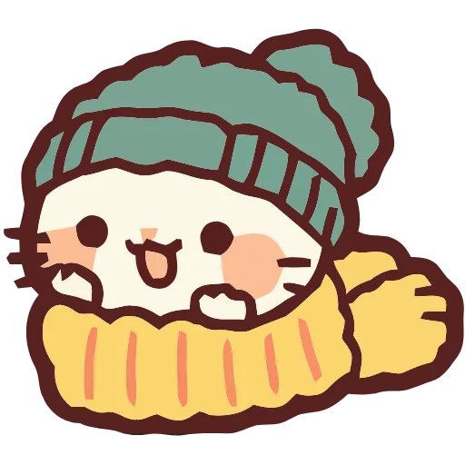 Стикер 28 Cozy Cats