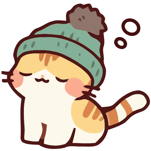 Стикер 10 Cozy Cats