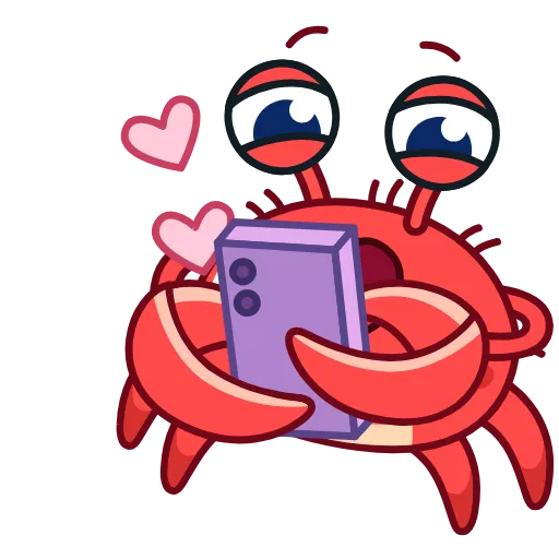 🥰 Эмодзи «Краб Рэдик» для Telegram