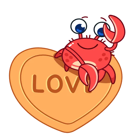 🥰 Эмодзи «Краб Рэдик» для Telegram